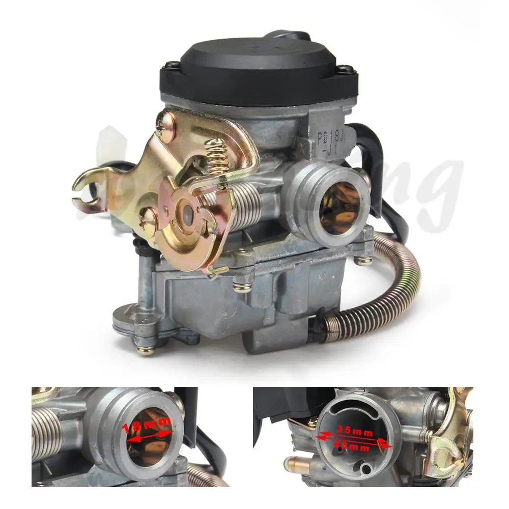 Карбюратор карбюратора 18 мм PD18J CVK КАРБЮРАТОР GY6 50CC 139QMB 139QMA Quads Motercross скутер мопед
