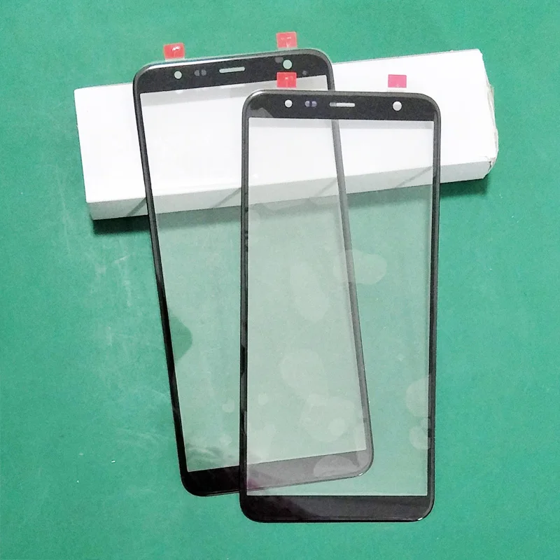 Vidrio Original + pel&iacute;cula oca para Samsung Galaxy J6 J4 Plus j600, reemplazo de lente de vidrio exterior frontal, 5 uds.-0