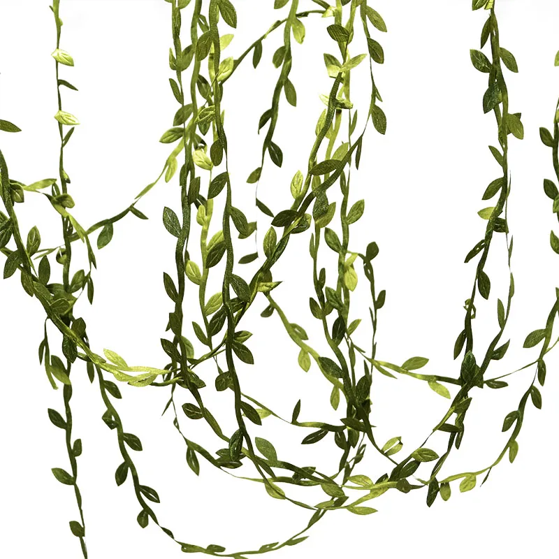 

20M Decoration DIY Wreath Gift Scrapbooking Craft Fake Flower Silk Fake Leaf Handmake Artificial Green Leaves for Wedding