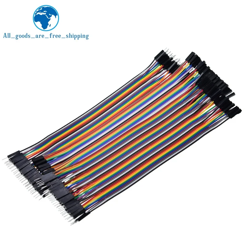 Перемычка TZT 400 шт. кабель Dupont 20 см 3P 2 54 мм штекер гнездо для Arduino|line in|arduino breadboardjumper