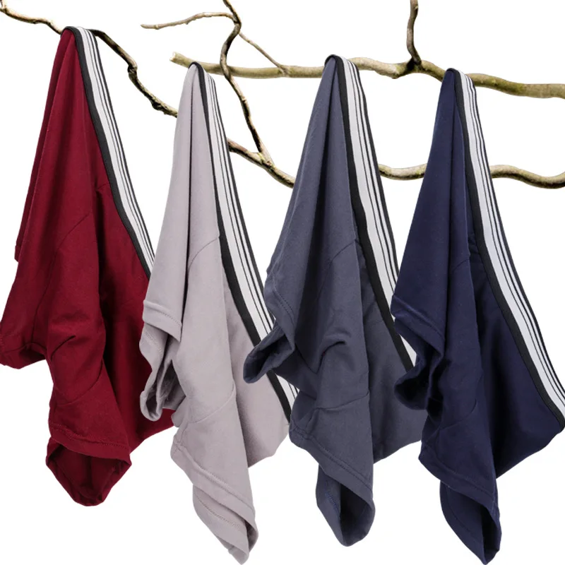 

3pcs/set Male Panties Cotton Men's Underwear Boxers Breathable Man Boxer Solid Underpants Comfortable Brand Shorts L-4XL