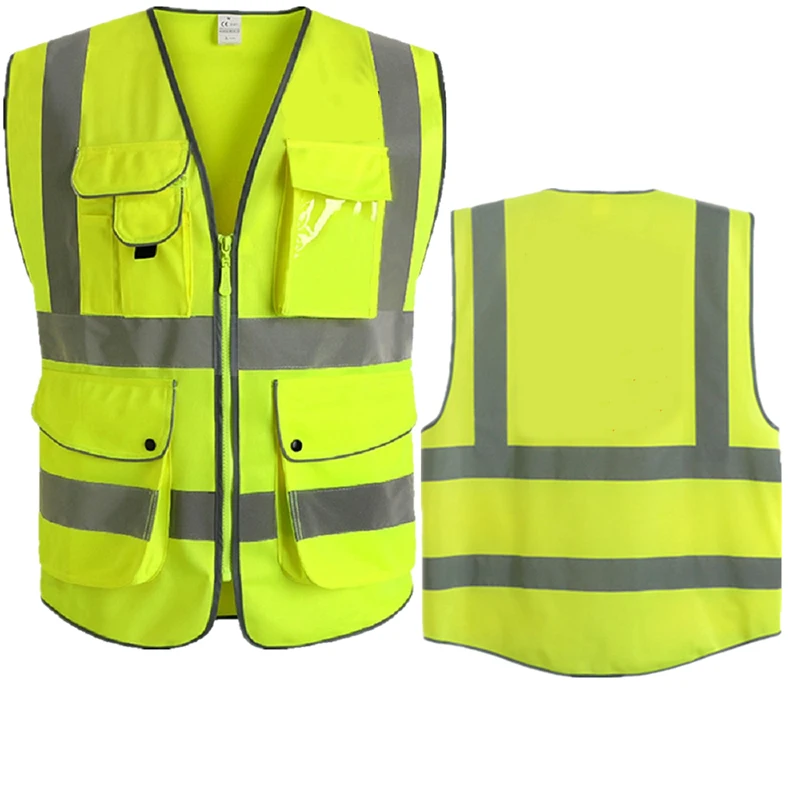 Светоотражающий жилет безопасности повышенной видимости со светоотражающими