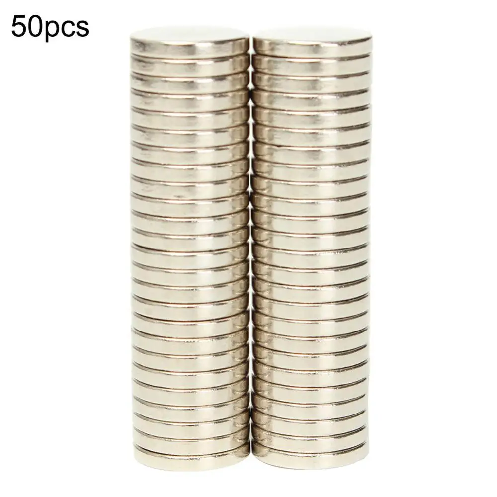 

Hot Sales 50Pcs Multi-purpose Round Disk Super Strong Rare Earth N52 NdFeB Strong Magnetsed