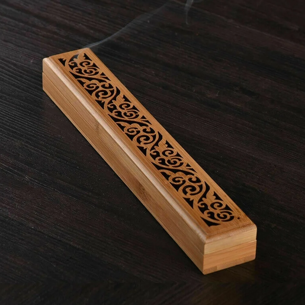 

Retro Buddhism Wood Incense Holder Censer Joss-stick Inserted Ash Catcher Aromatherapy Tools Home Decoration Handcrafts