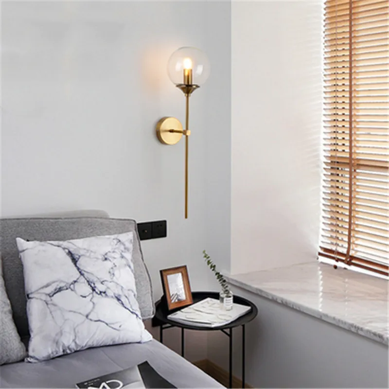 Минималистичный современный прикроватный светодиодный настенный светильник креативная индивидуальная