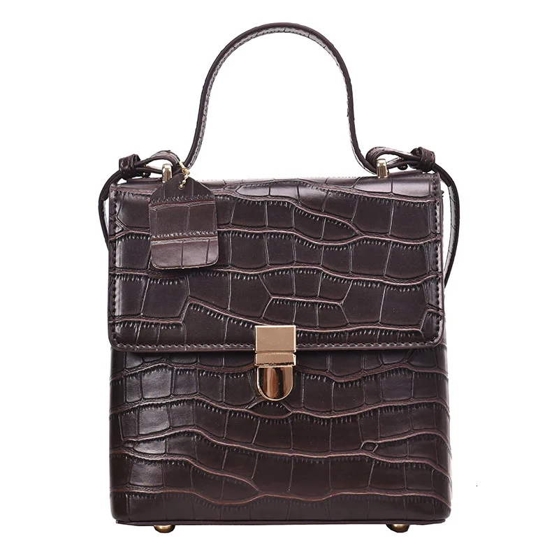 

Solid Color Stone Pattern Pu Leather Crossbody Bags For Women Lady Totes Female Shoulder Messenger Bag Handbags Handbag Bolsa