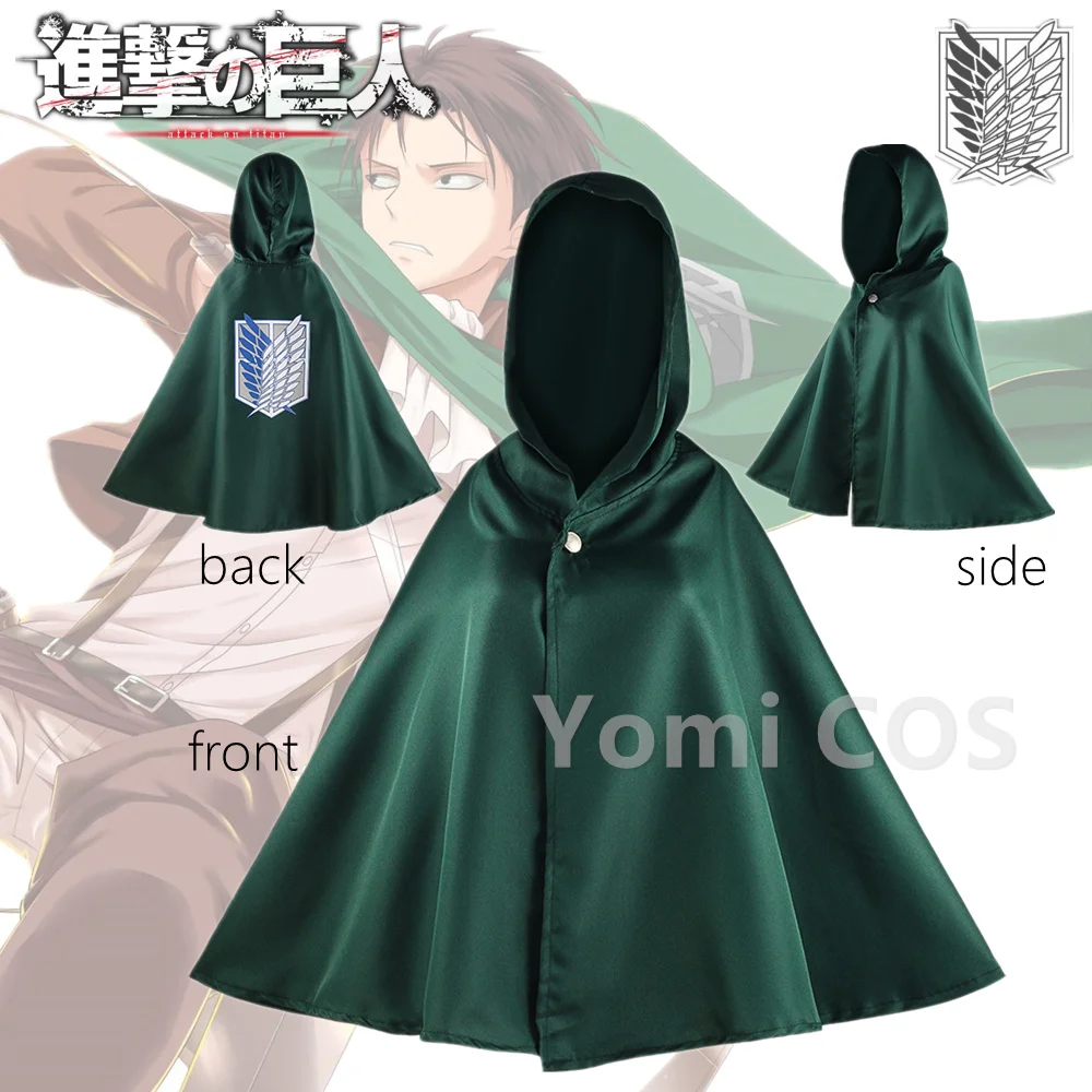 

Attack on Titan Cloak Scout Legion Anime Cosplay Costume Wings of Liberty Green Halloween Anime Clothes Jiyuu No Tsubasa Cape