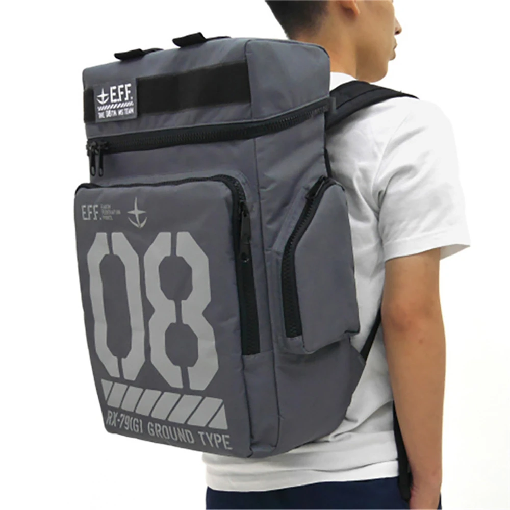Anime MOBILE SUIT GUNDAM THE 08TH MS TEAM RX-79[G] NEW TYPE Cosplay Canvas Backpack Students Shoulders Schoolbags Laptop Bags