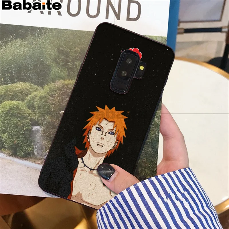 Babaite Наруто Черная мягкая оболочка телефона samsung S9 S9 плюс S5 S6 S6edge S6plus S7 S7edge S8 S8plus крышка M10 20