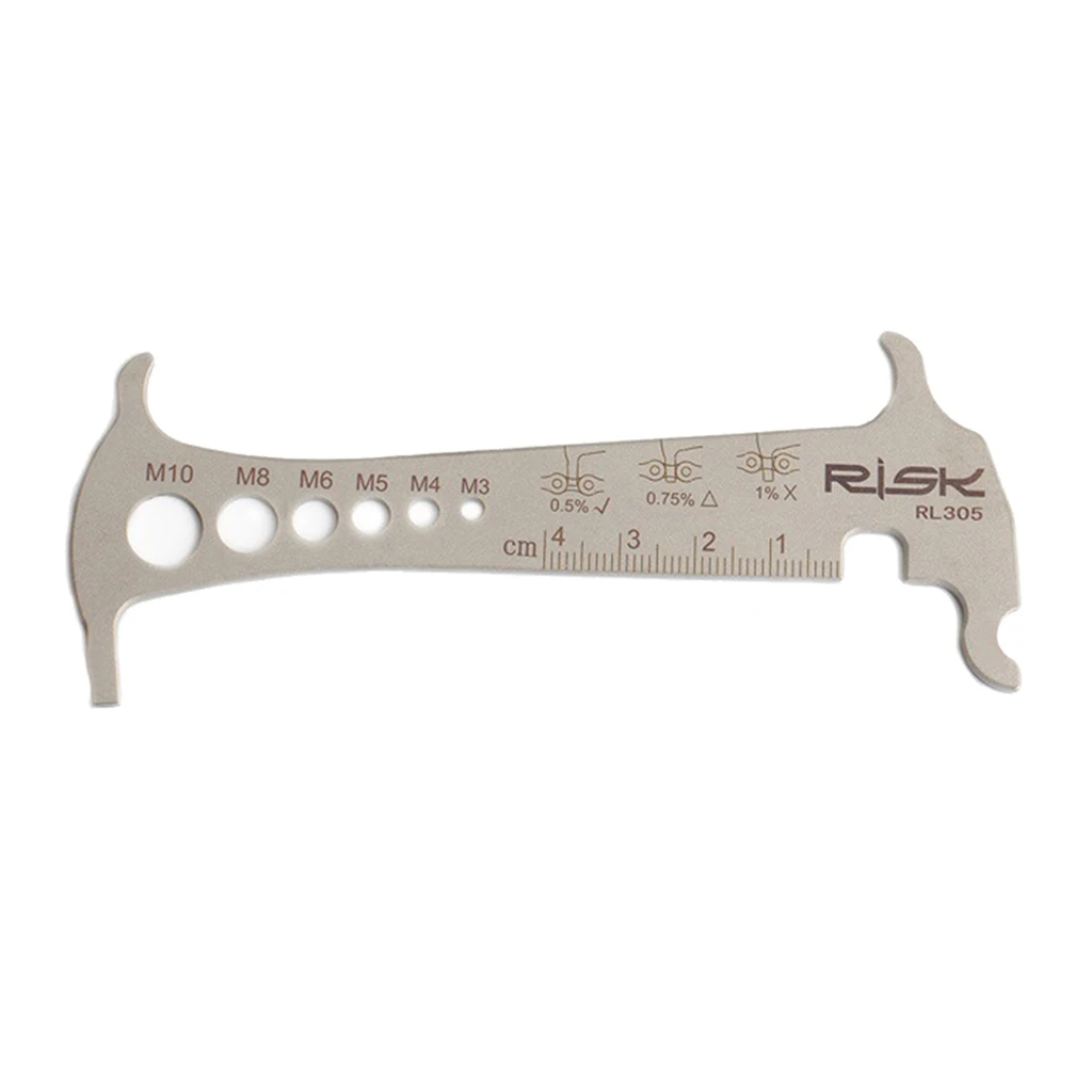 

3-in-1 Bike Chain Checker Wear Indicator Measure Gauge Hook Screw Checker