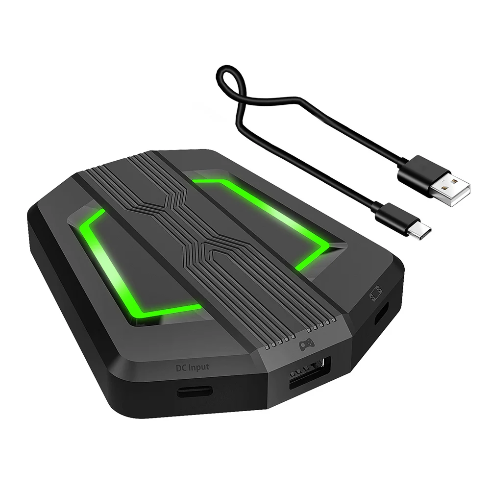 Четырёхцветная клавиатура с подсветкой и вертикальный портативный конвертер