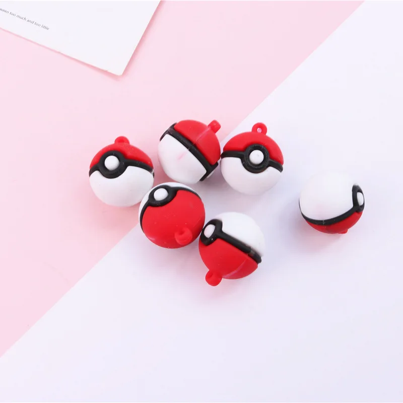 Pokemon Elf Ball Silicone Double-sided Cute Keychain Pikachu Key Pendant Accessories | Дом и сад