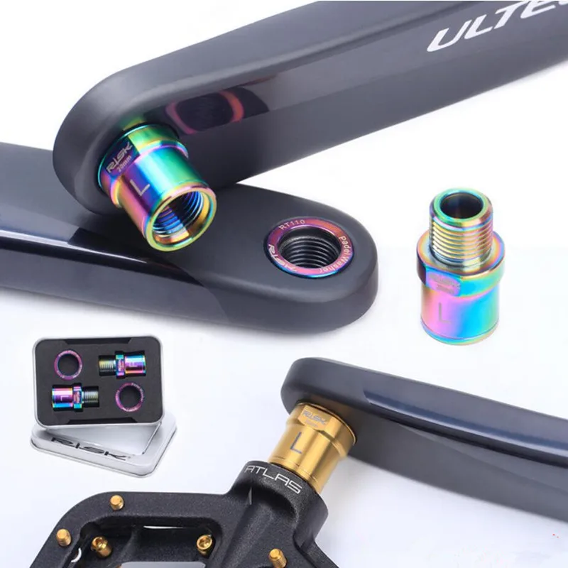 Удлинитель осей для педали велосипеда комплект из 1 пара 16 мм/20 мм титанового