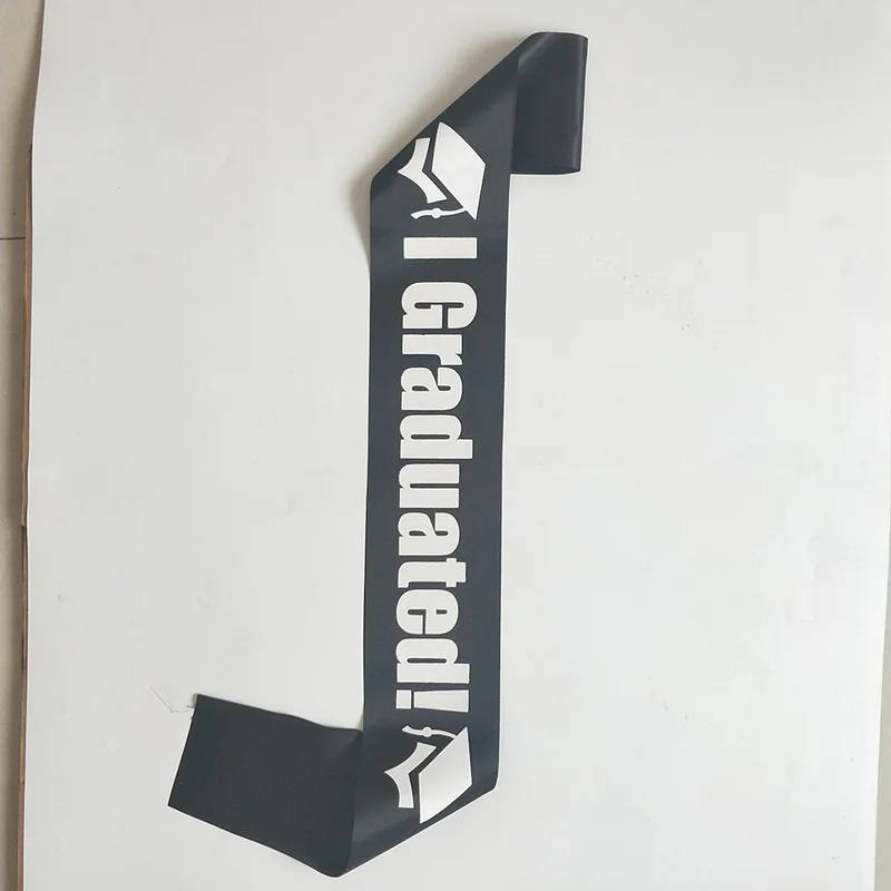 5 шт. пояс для выпускного вечера черный I Градуированные буквы этикет ленты