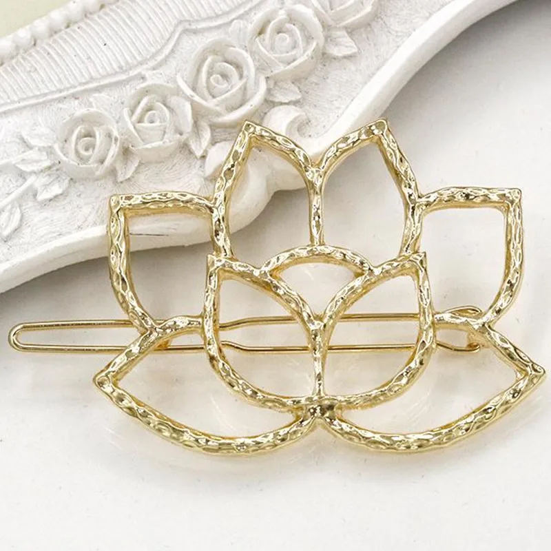 Женская заколка для волос в стиле ретро с цветком лотоса заколки головной убор