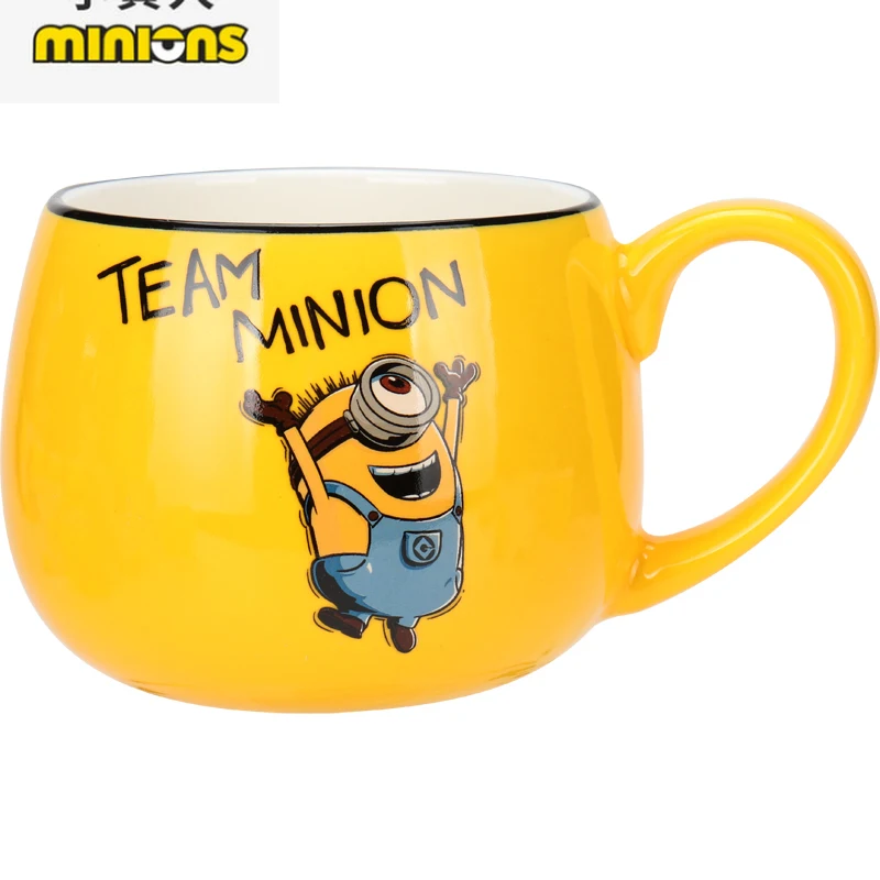 

Minion Creative Cartoon Cute Couple Water Cup Despicable Dad Series Large Capacity Student Mark Cup Ceramic Dormitory Household