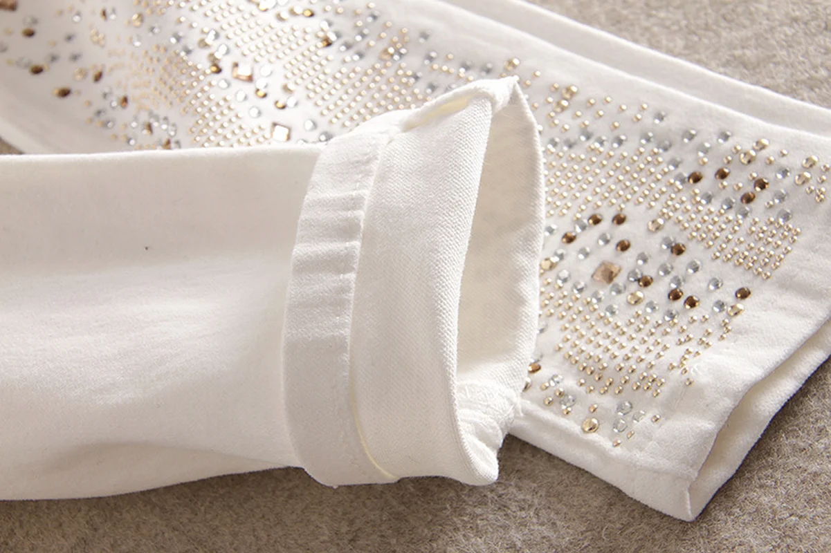 Новинка 2020 эластичные Популярные тонкие брюки-карандаш из денима с высокой