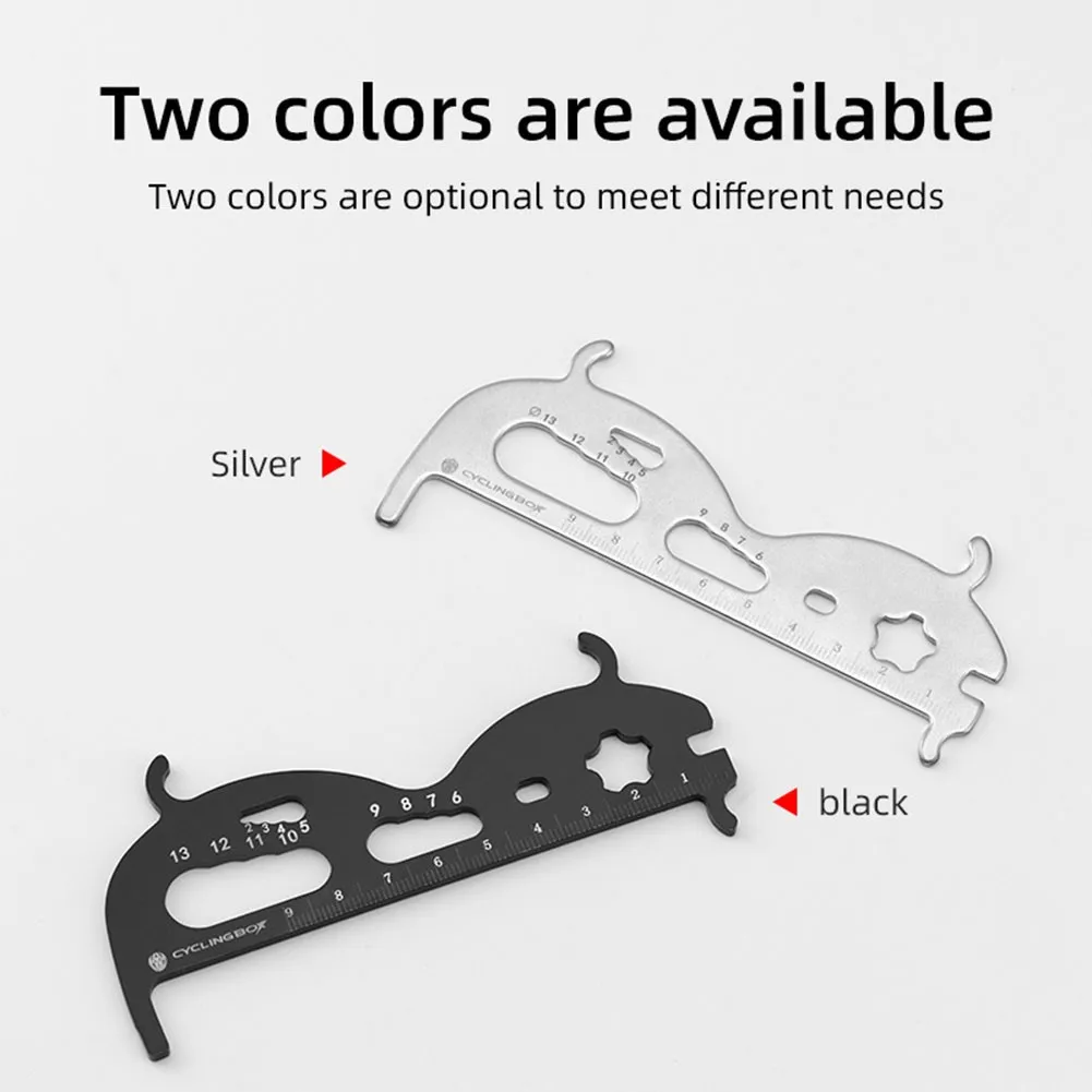 

Wear Bicycle Bike Chain Wear Ruler Wear Indicator Measure Tool Gauge Repair Check Tool Portable Caliper Cycling Parts