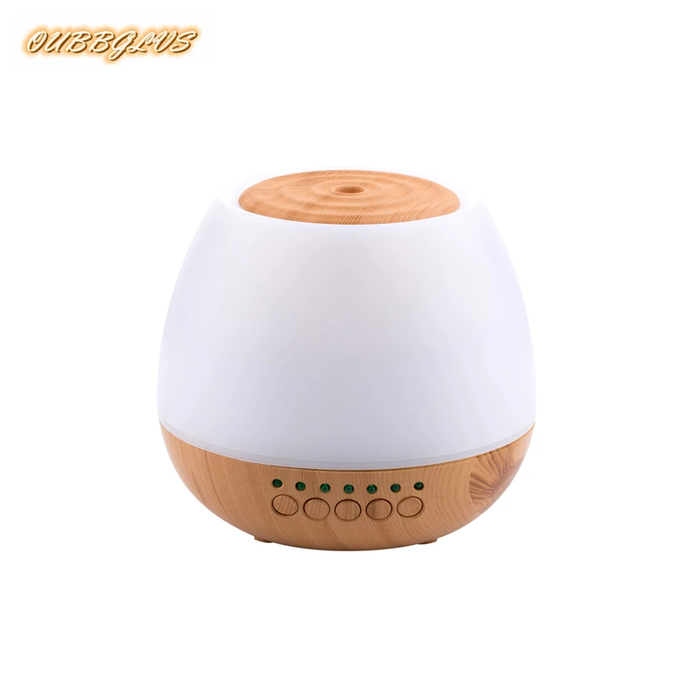 

Ароматический диффузор с цветным циркулирусветильник емкостью 280 мл, бесшумный увлажнитель воздуха под дерево, 2 типа: Обычный/Bluetooth-динамик