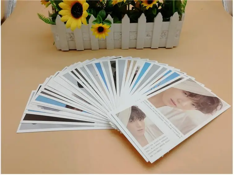 

Kim Nam Jun KPOP BANGTAN BOYS BOX SET POSTCARD Stickers Support Gift Collection