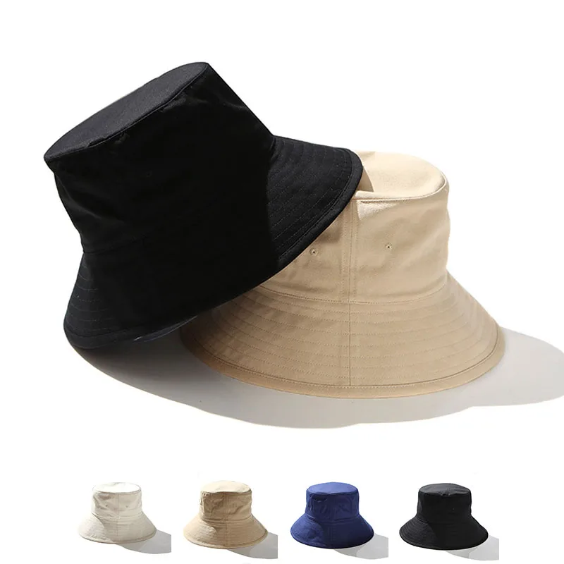 

Small / Big Head Plus Size Bucket Hat Women Men Fisherman Cotton Panama Cap Large Size Sun Hats 54-56cm 56-58cm 58-60cm 60-63cm