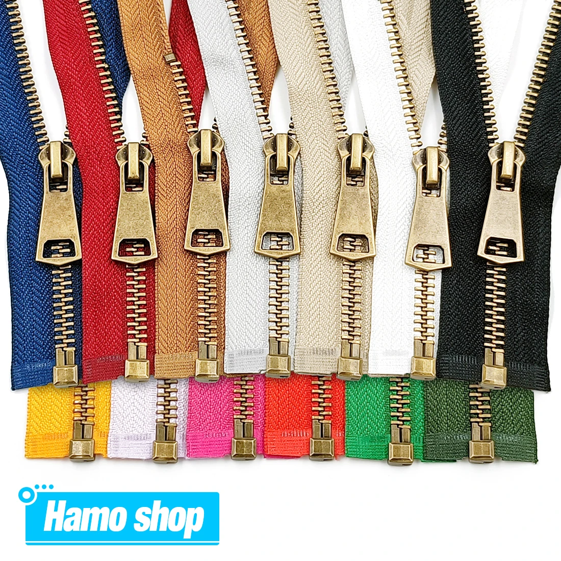 5 # bunte Hohe Qualität Open-End Auto Lock Kupfer Metall-reißverschluss Diy Handwerk Für Kleidung