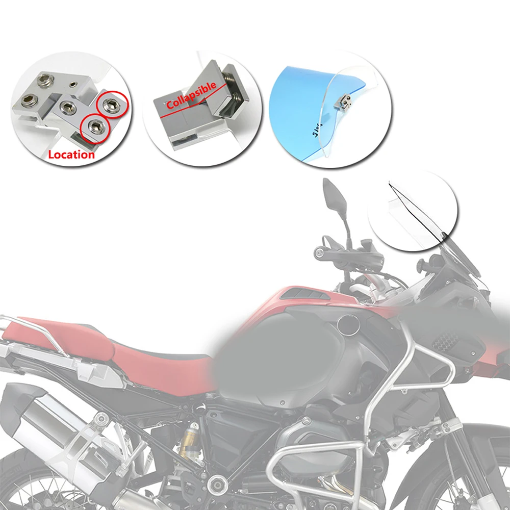 Ветрозащитный экран для мотоцикла подходит BMW r1200 gs honda vfr 800 Yamaha kawasaki versys 650 1000 Benelli |