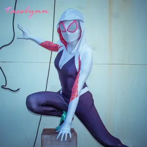 anime cosplay gwenom costume sexy gwen stacy cosplay halloween costumes for women superhero spider girls tights suit free global shipping