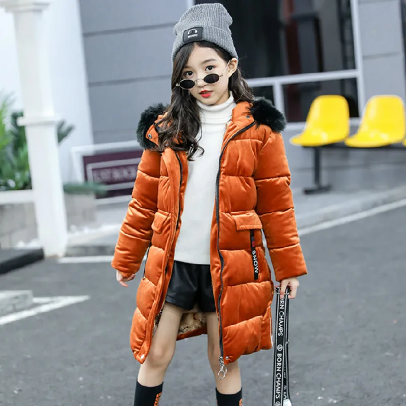 Верхняя одежда и пальто для подростков детская зимняя куртка девочек Парка