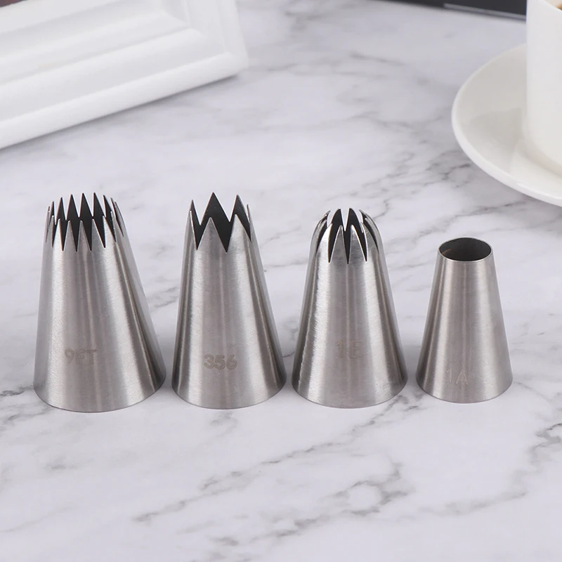 4 шт. насадки из нержавеющей стали для кексов Большая насадка обледенения