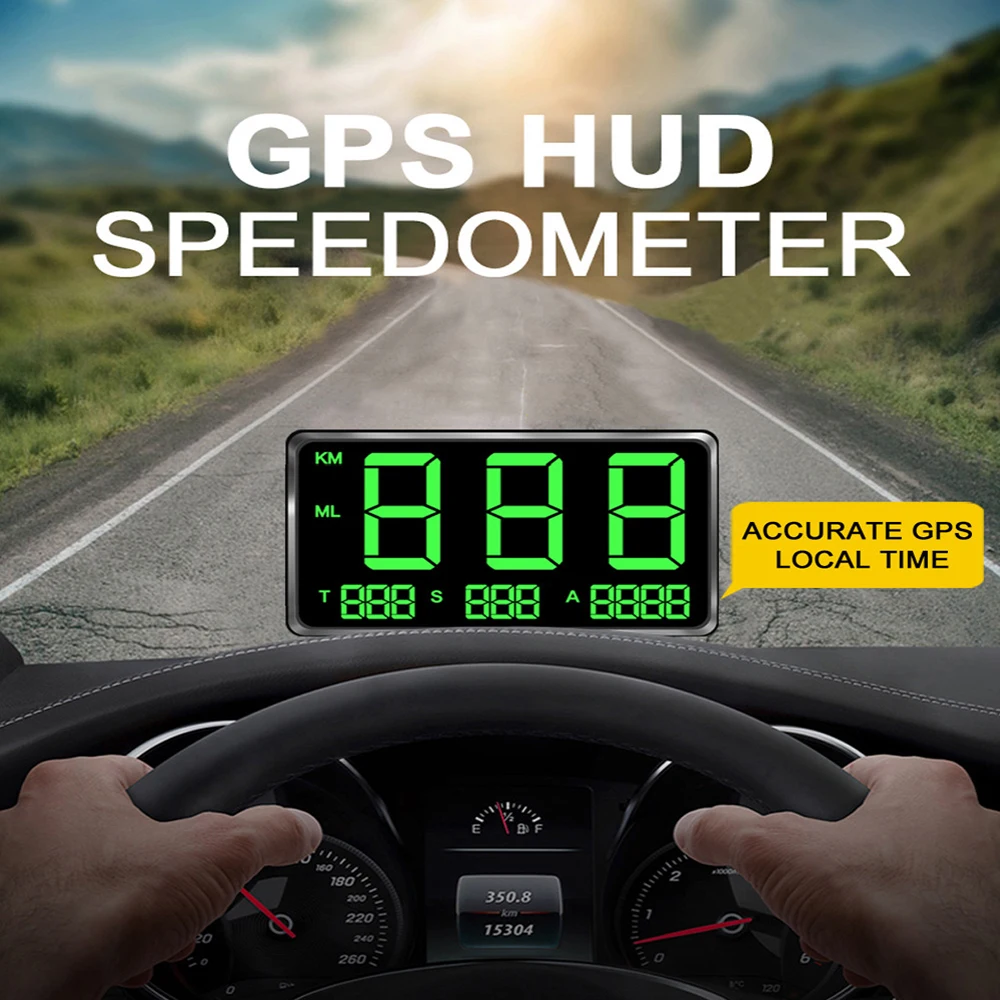 

Дисплей на лобовое стекло автомобильный универсальный, 4,5 дюйма, GPS, спидометр