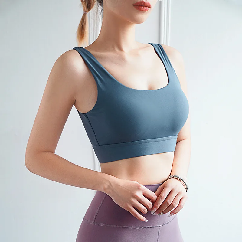 

Sports Underwear Women Tank Top Shockproof Anti-sagging Running Beauty Back Gathered Fitness Vest Shock Absorption Bra
