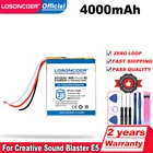 LOSONCOER Топ бренд 100% НОВЫЙ 4000 мАч звуковой Blaster E5 Аккумулятор для креативного звукового Blaster E5 Аккумулятор