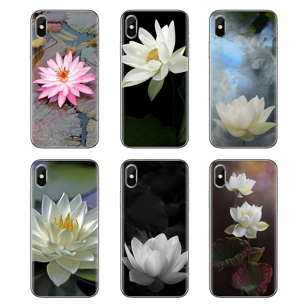 Pink White Red Lotus Flower For Huawei P Smart Y6 P8 P9 P10 Plus Nova P20 Lite Pro Mini 2017 SLA-L02 SLA-L22 2i TPU Cases Covers |