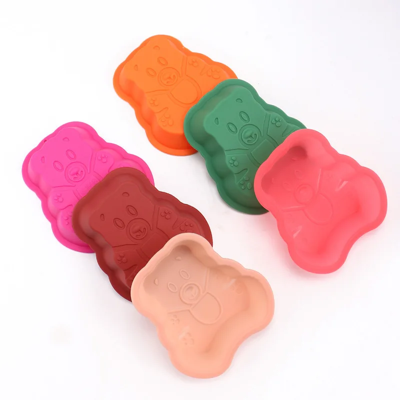 

Bear Silicone Baking Cake Mold Chocolate Cookies Candy Molds DIY Decorating Tools Reusable Non-Stick Heat Resistant