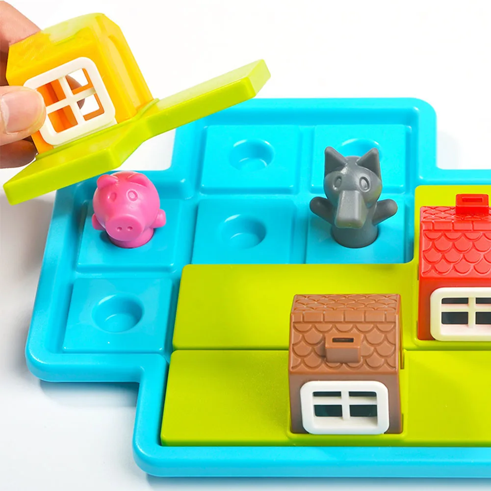 Детские Смарт настольные игры три маленьких поросенка 48 вызов с решением IQ