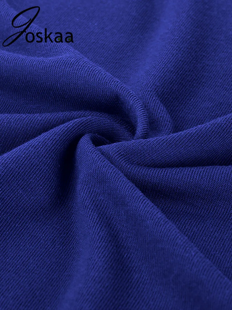 

Joskaa Solid Women Casual Sporty Tracksuits Short Sleeve Fall Winter Ruched Drawstring Shirt Lounge Fitness Pants 2 Piece Sets