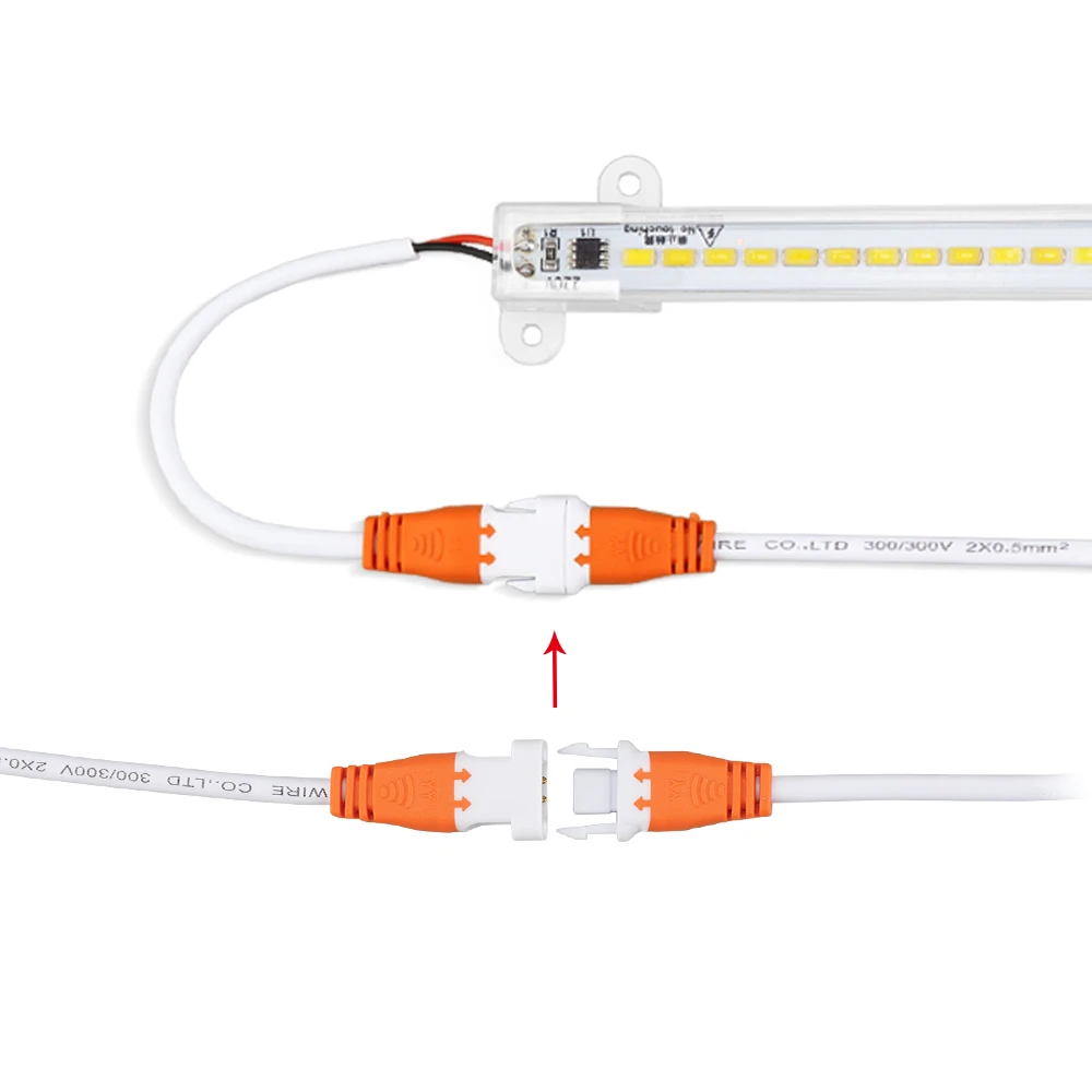2 шт./лот 220 В перем. Тока штекер для высокой яркости Светодиодная панель кухонный