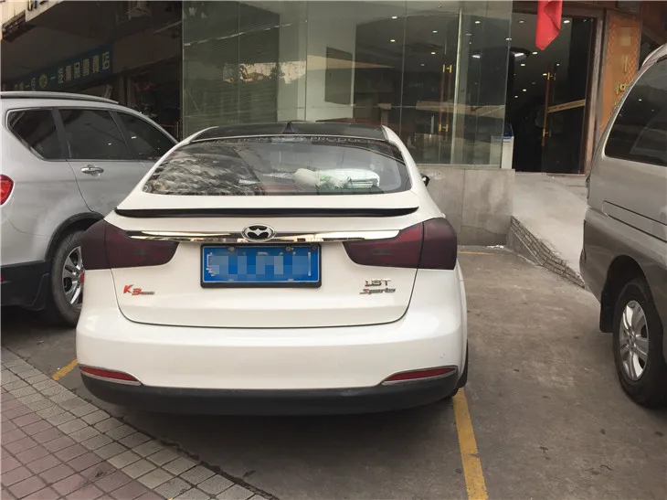 Для Kia Forte K3 спойлер высокого качества ABS Материал заднее крыло автомобиля праймер