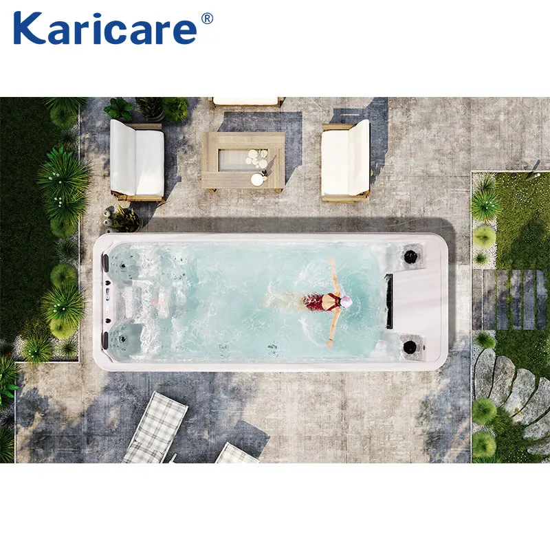 Сильный contra-flow тренировочный Плавательный Бассейн Отопление Массаж цельная