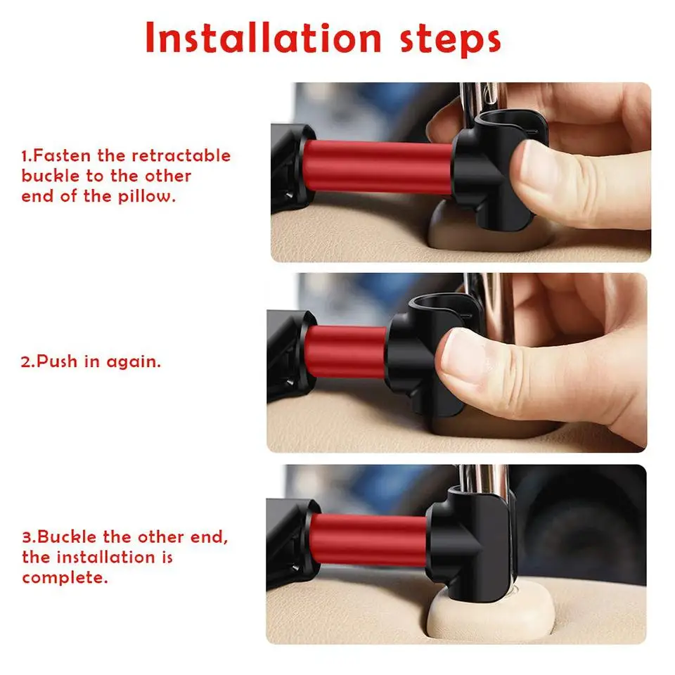 Кронштейн-держатель для телефона на спинку сиденья Телескопическая Подставка