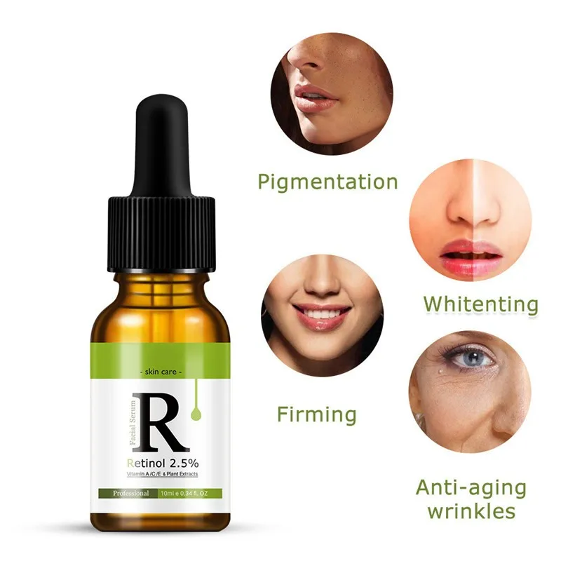 

Retinol Facial Serum Anti Wrinkle Remove Dark Spots Face Essence Anti-Aging Whitening Facial Skin Care Serum