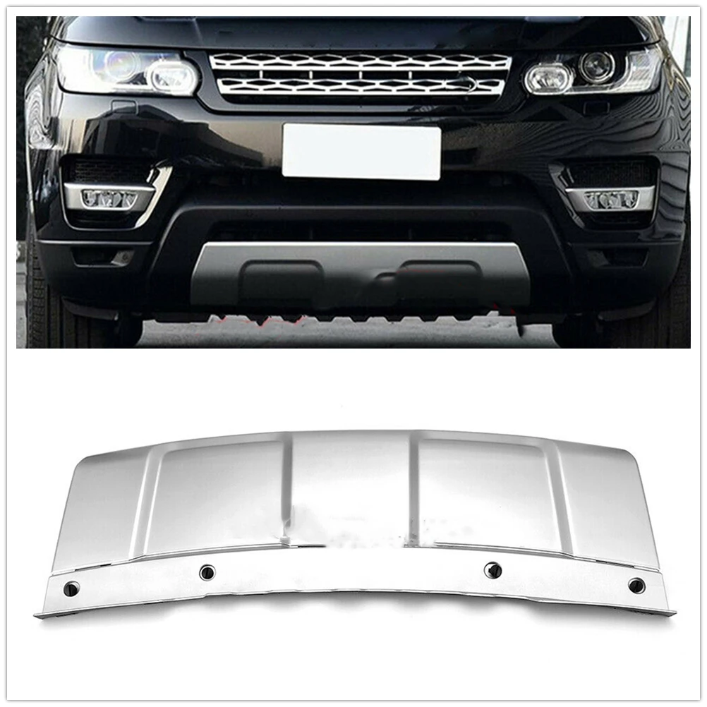 

For Land Rover Range Rover Sport 2014-2017 LR045040 Front Bumper Guard Towing Cover Tow Hauling Skid Plate Board Silver Fender