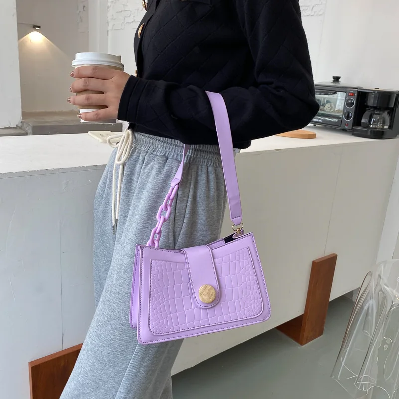 Модные текстурные женские сумочки новинка 2021 сумка на плечо с узором под кожу