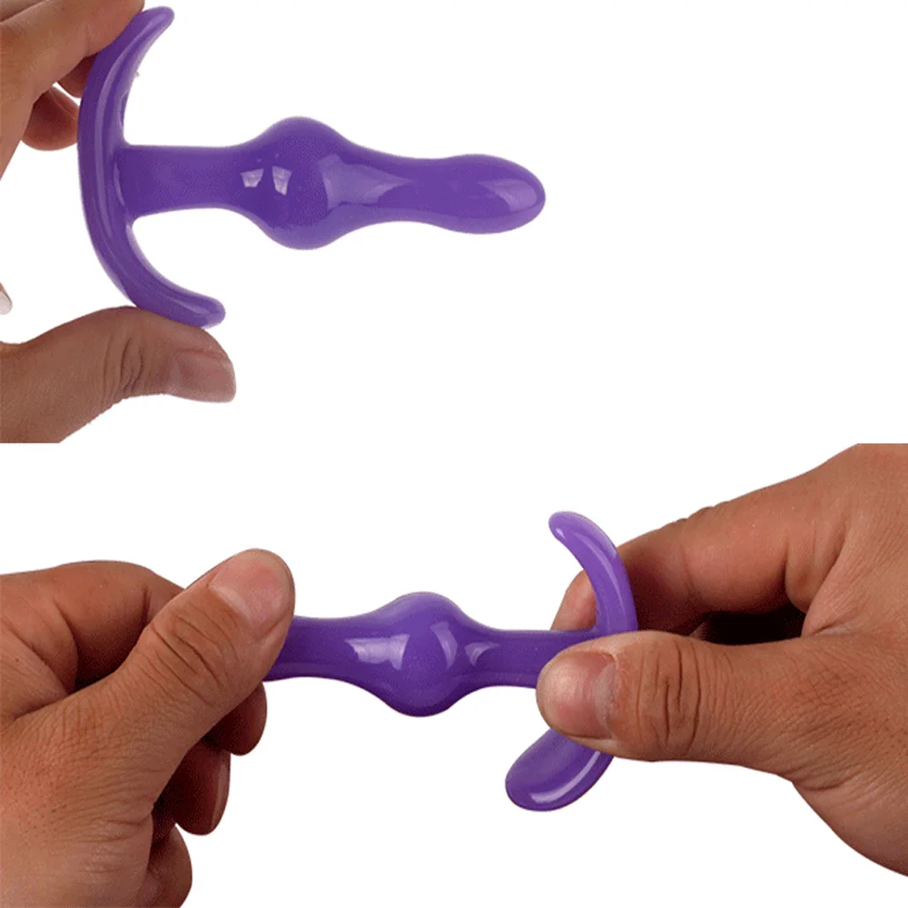Анальная пробка 4 стиля игрушки из желе на ощупь настоящая кожа секс-игрушки для
