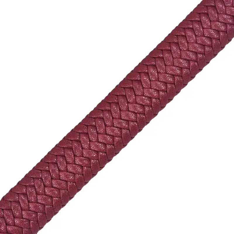 Red 1/3/5M кожаный шнуровой 12x6 м плоский шнур веревка для браслета самодельные украшения, украшения своими руками, аксессуары для волос ручной работы - Цвет: Red