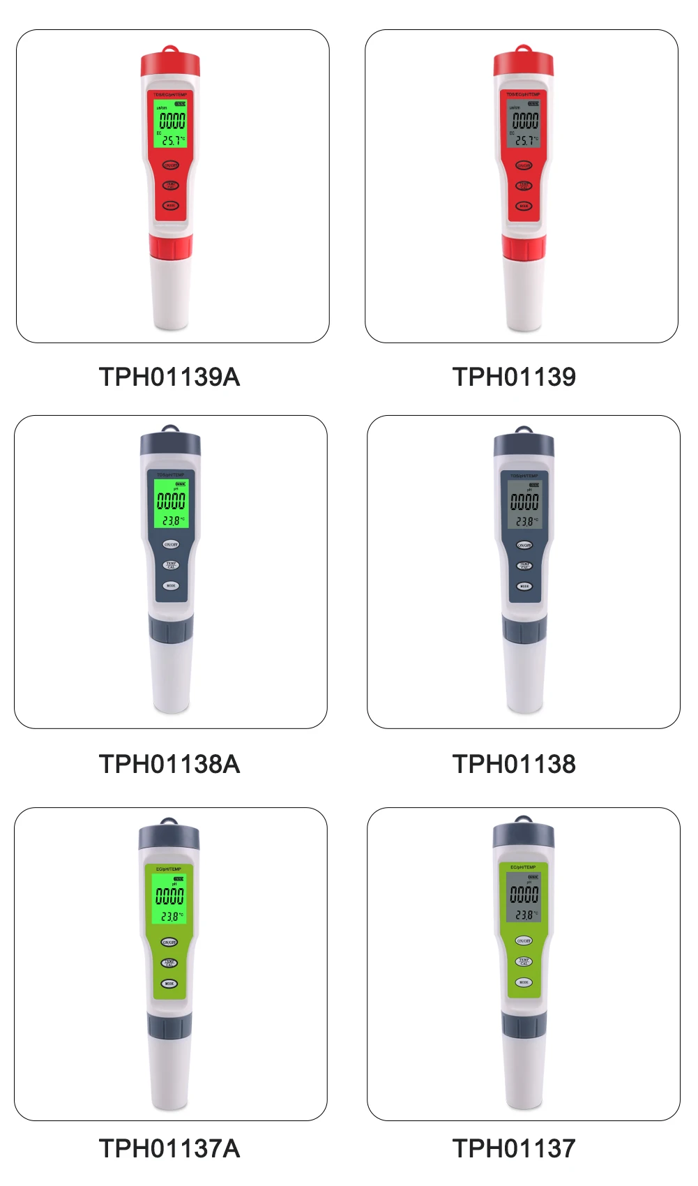 TDS рН-метр PH/TDS/EC/измеритель температуры Цифровой Измеритель Качества Воды Тестер для бассейнов, питьевой воды, аквариумов
