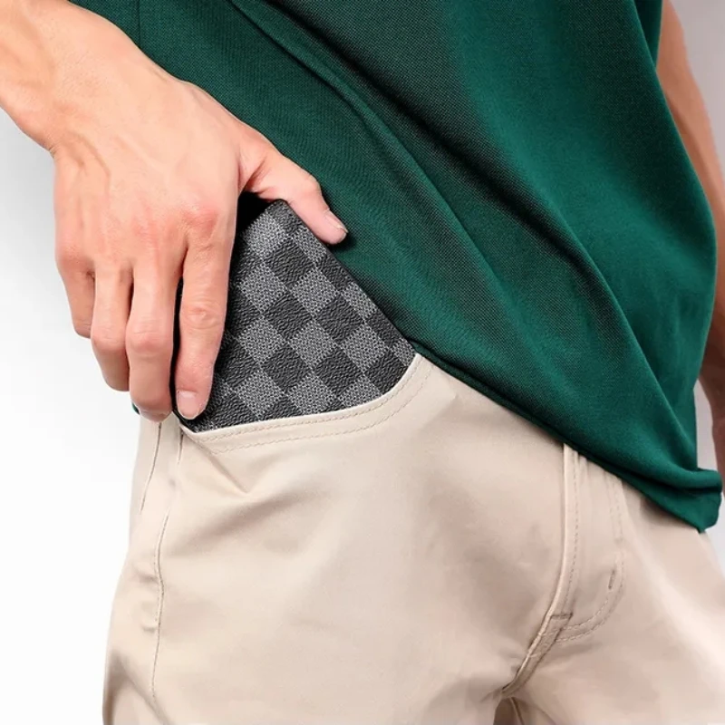

Luxury Male PU Leather Wallets Men Wallet Credit Business Card Holders Vintage Bifold Short Wallet Purses High Quality Wallets