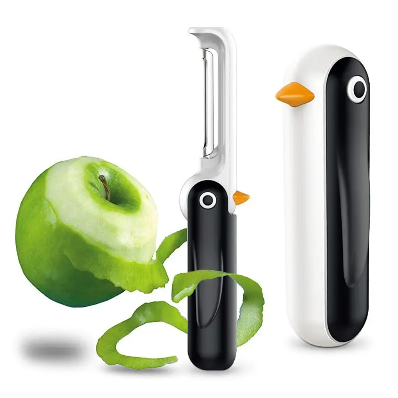 

Creative Penguin Shaped Stainless Steel Folding Fruit Vegetable Peeler Peeling Machine Home Kitchen Cutting Tools Dropshipping