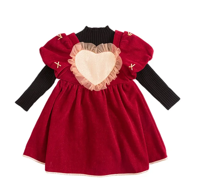 

Wholesale Baby Girl Christmas Dress Set For Birthday Party Wear Children Autumn Dance Clothes Kids Clothing Girls Costume